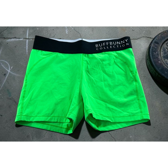 Buffbunny Collection Pants - Women's Buffbunny Collection Neon Green Shorts Sz M Activewear Stretch